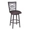 Armen Living Fargo 30" Barstool in Auburn Bay finish with Brown Pu upholstery LCFA30BABR - alternate 1